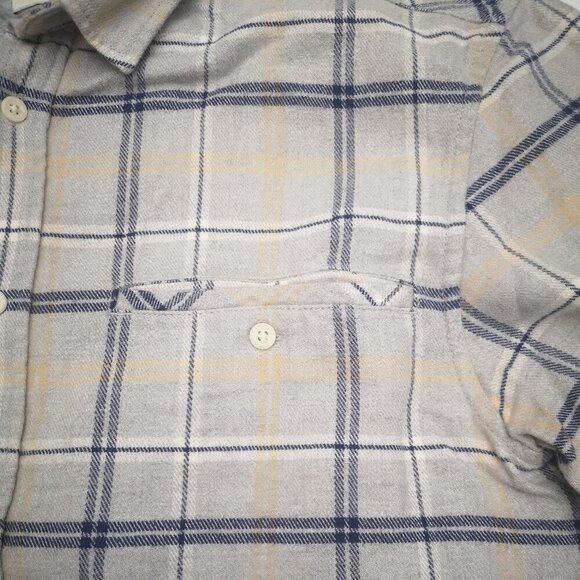 2 / $30.00 - Quicksilver Men's Modern Fit Size Medium Grey/Navy Plaid Shirt - Picture 5 of 13